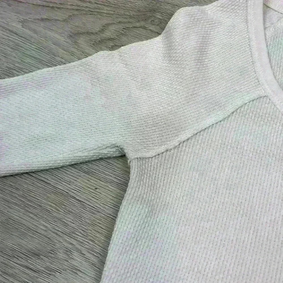 Free People White & Blue Button Top Size S - Picture 9 of 12